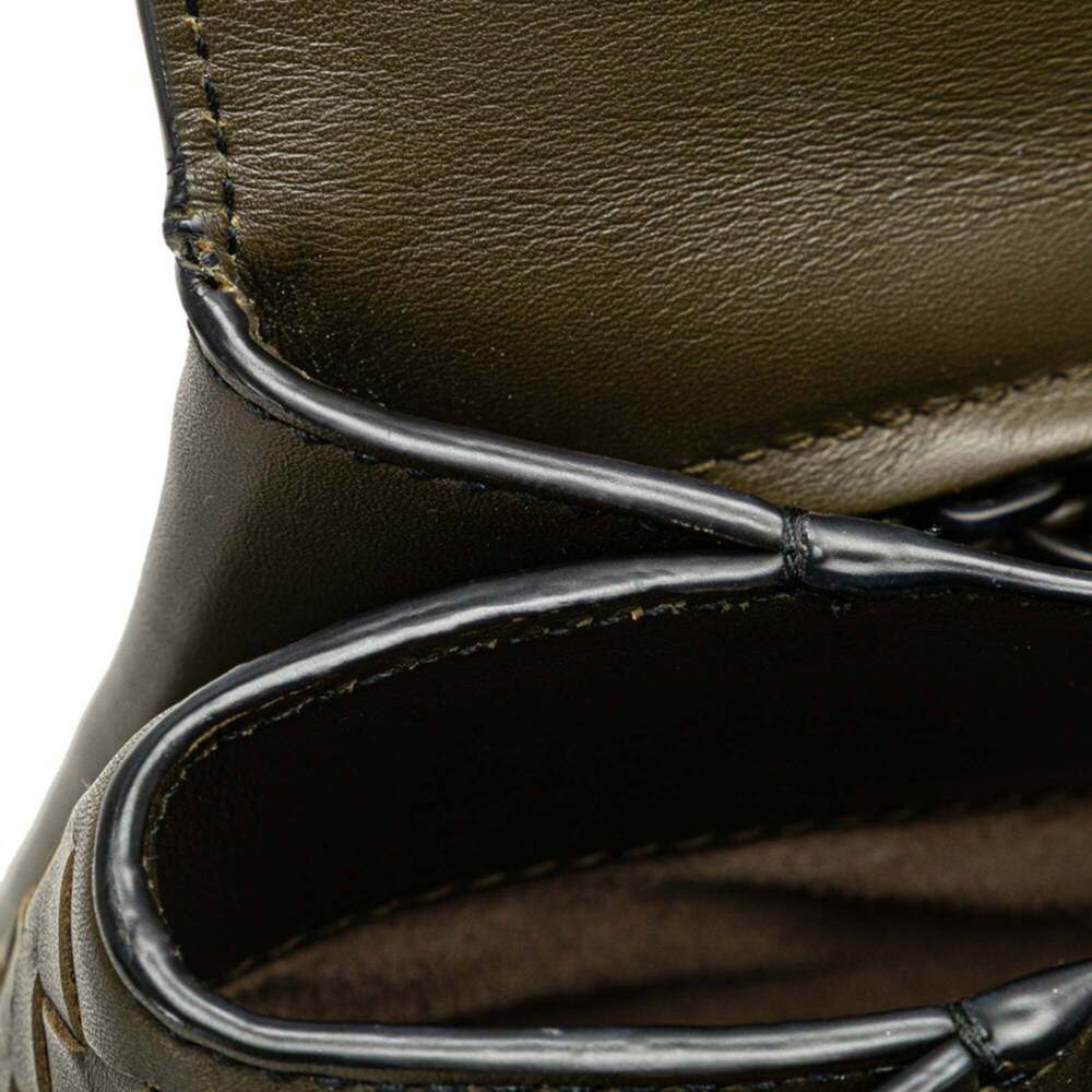 BOTTEGA VENETA Green Leather Intrecciato Shoulder Bag - Picture 4 of 11